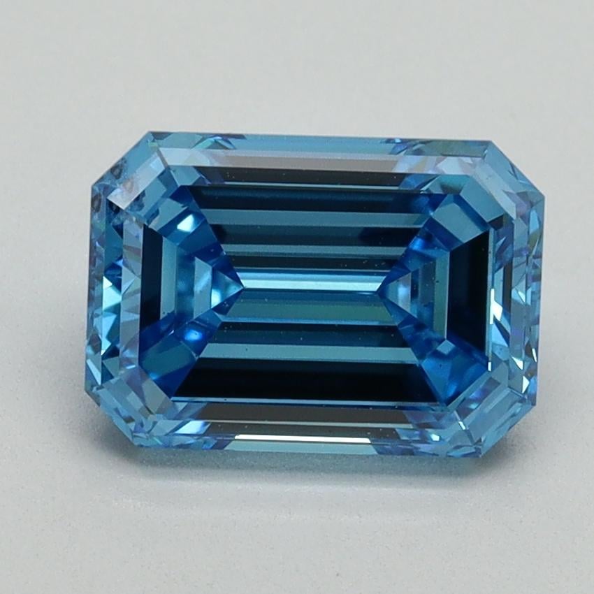 2.04 Ct. Fancy Vivid Blue Emerald Lab Grown Diamond