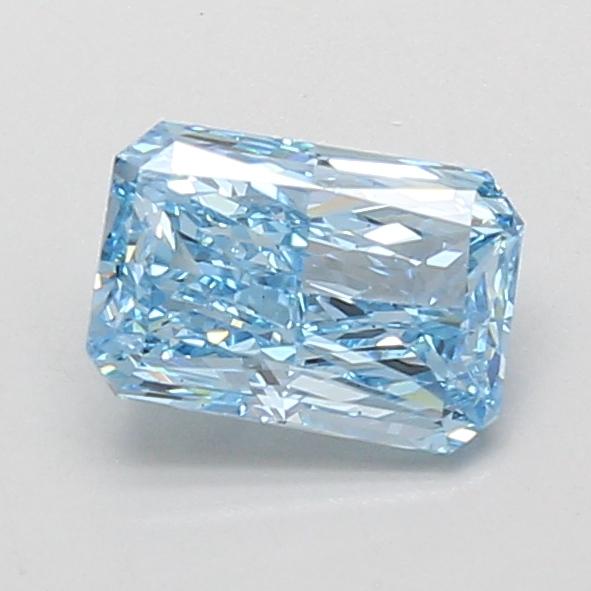 1.10 Ct. Fancy Vivid Blue Radiant Lab Grown Diamond