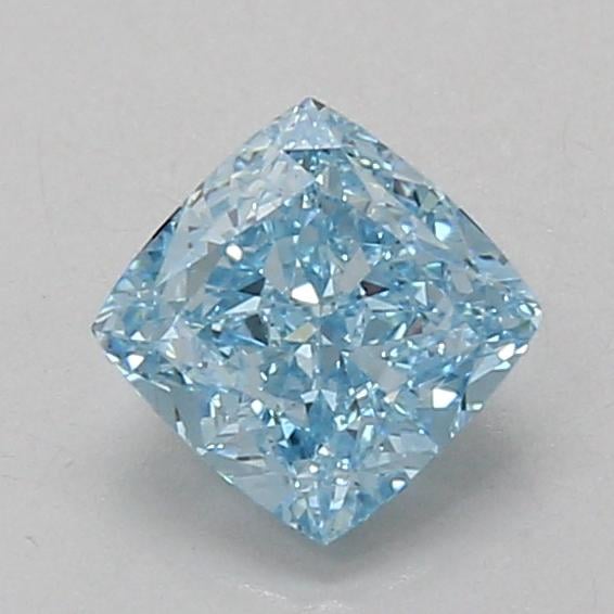 1.11 Ct. Fancy Vivid Blue Cushion Lab Grown Diamond