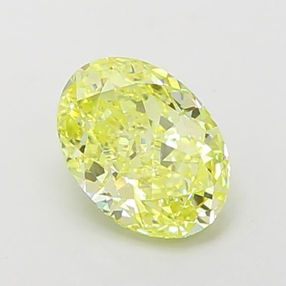 1.10 Ct. Fancy Intense  Yellow Oval Lab Grown Diamond