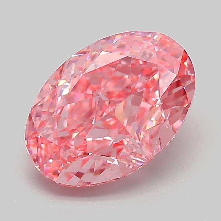 2.08 Ct. Fancy Vivid Pink Oval Lab Grown Diamond