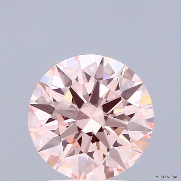 1.44 Ct. Fancy Intense Pink Round Lab Grown Diamond