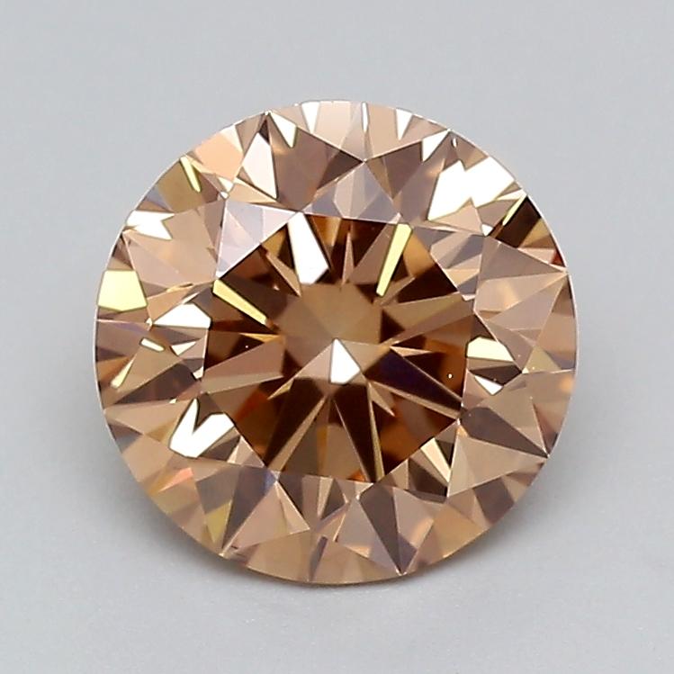 1.54 Ct. Fancy Light  Brown Round Lab Grown Diamond