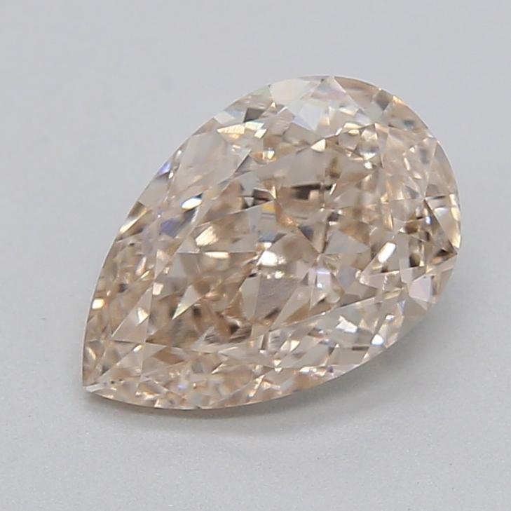 1.01 Ct. Very Light  Brown Pear Lab Grown Diamond