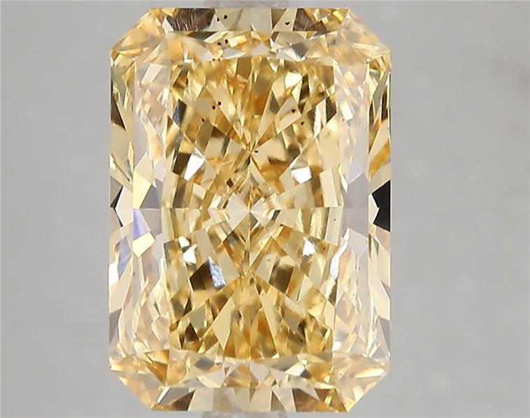 5.05 Ct. Fancy Vivid Yellow Radiant Lab Grown Diamond