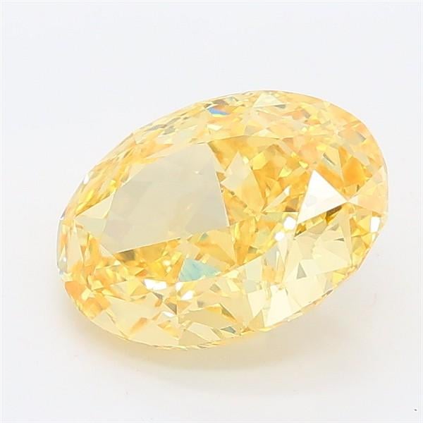 2.12 Ct. Fancy Vivid Yellow Oval Lab Grown Diamond