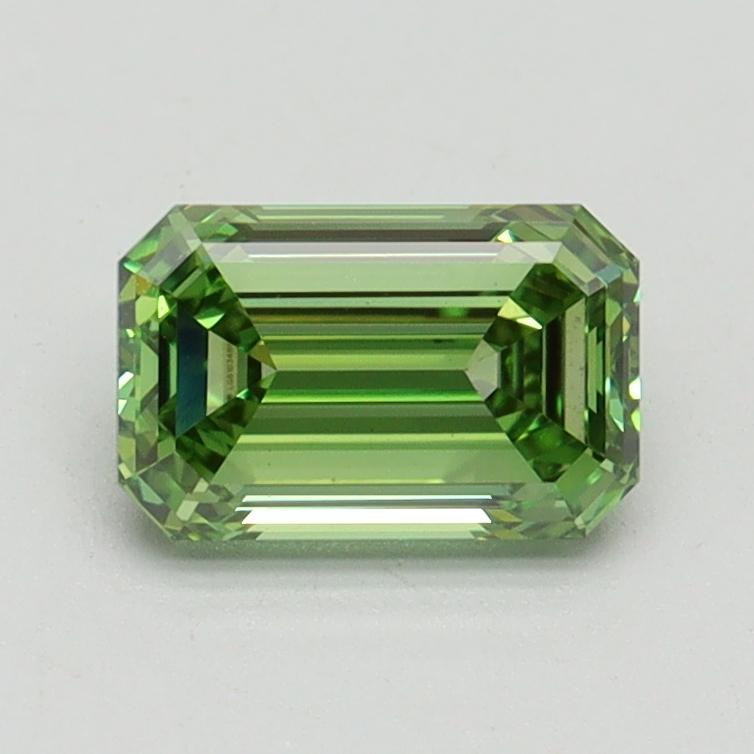 1.01 Ct. Fancy Vivid Green Emerald Lab Grown Diamond