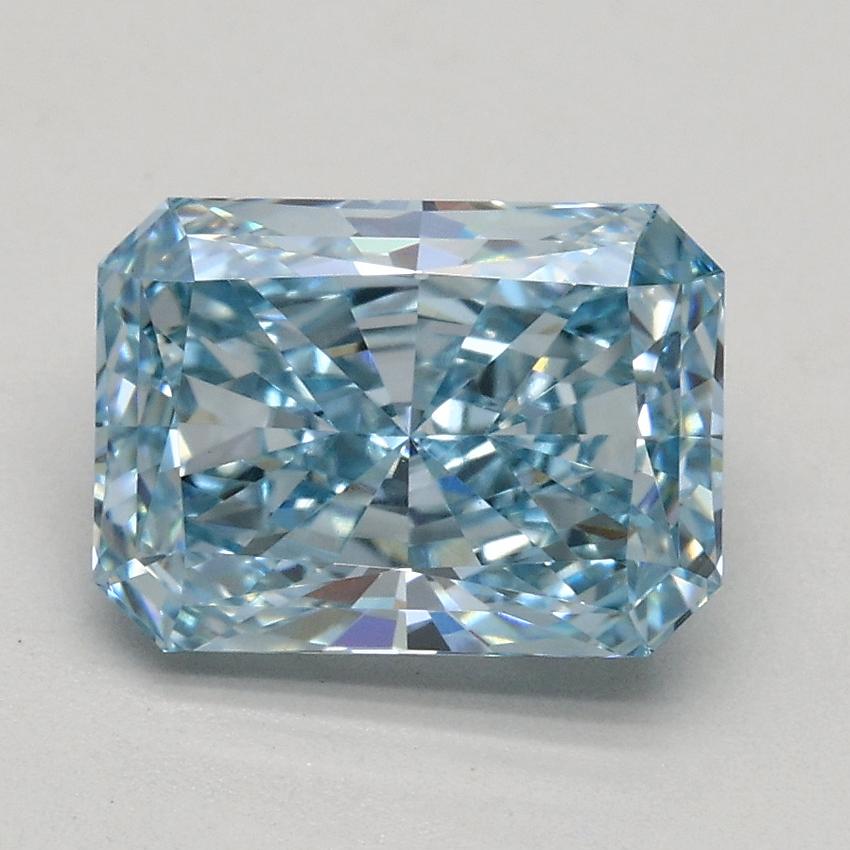 1.60 Ct. Fancy Intense Blue Radiant Lab Grown Diamond