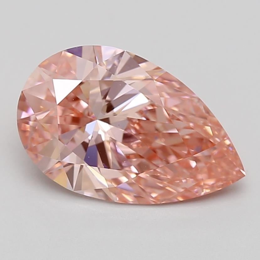 2.13 Ct. Fancy Vivid Pink Pear Lab Grown Diamond
