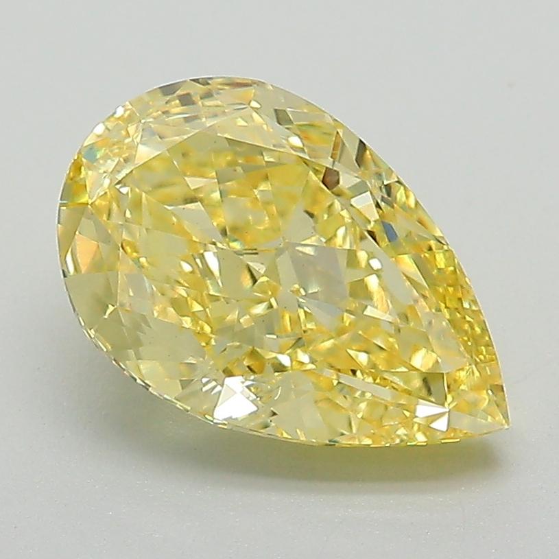 2.31 Ct. Fancy Intense Yellow Pear Lab Grown Diamond