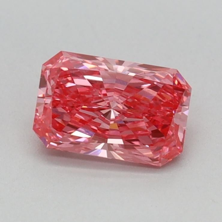 0.55 Ct. Fancy Vivid Pink Radiant Lab Grown Diamond