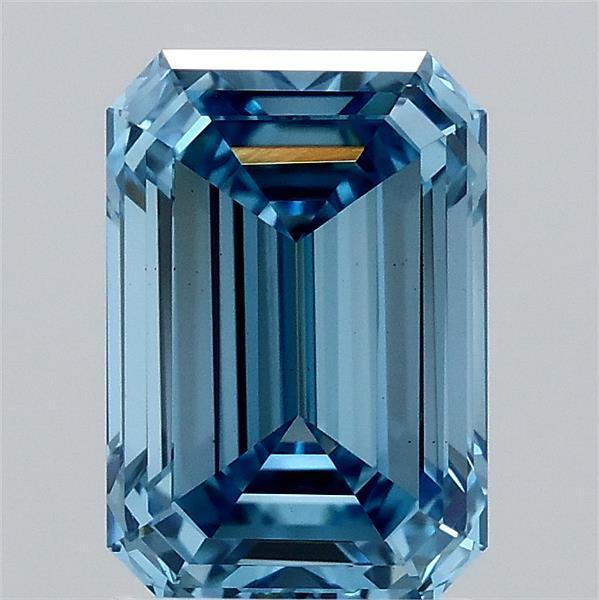 2.09 Ct. Fancy Vivid Blue Emerald Lab Grown Diamond