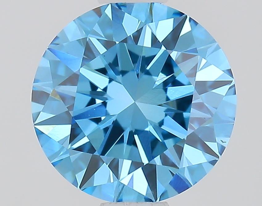 1.00 Ct. Fancy Vivid Blue Round Lab Grown Diamond