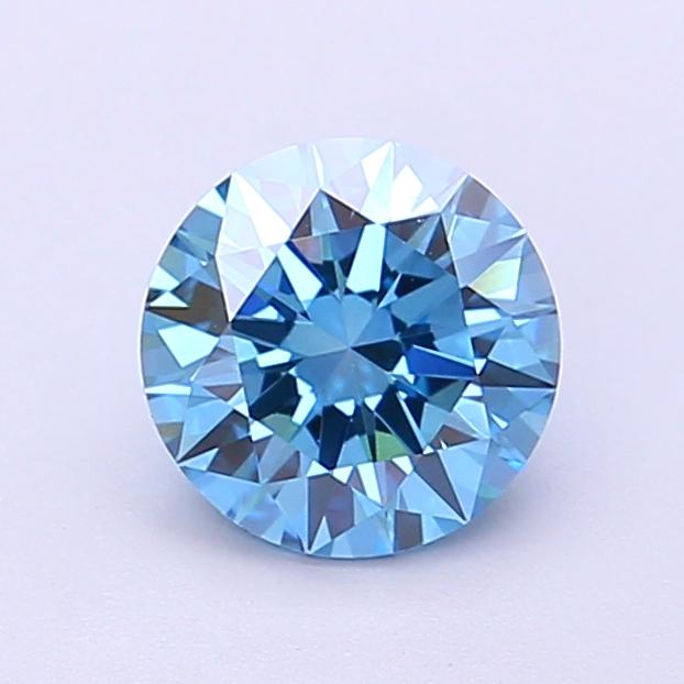 1.06 Ct. Fancy Vivid Blue Round Lab Grown Diamond