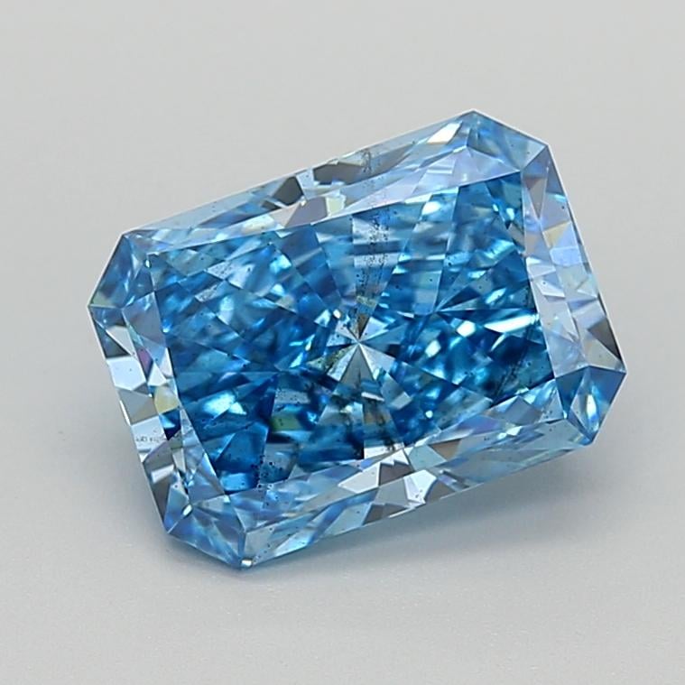 3.00 Ct. Fancy Vivid  Blue Radiant Lab Grown Diamond
