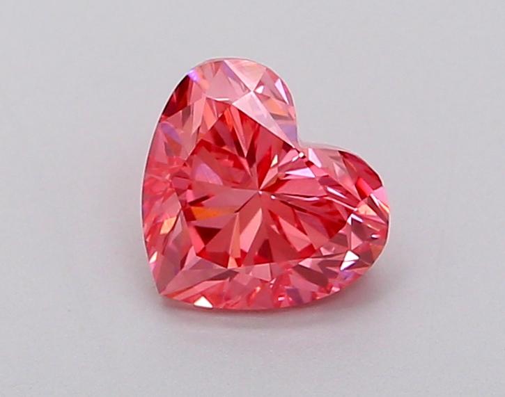 0.99 Ct. Fancy Vivid  Pink Heart Lab Grown Diamond