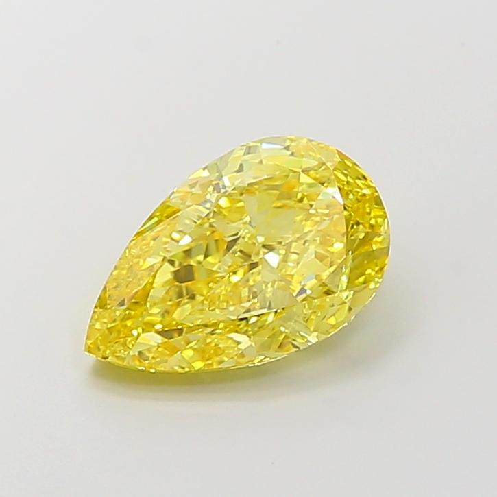 3.63 Ct. Fancy Intense  Yellow Pear Lab Grown Diamond