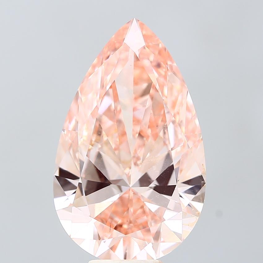 9.01 Ct. Fancy Vivid Pink Pear Lab Grown Diamond