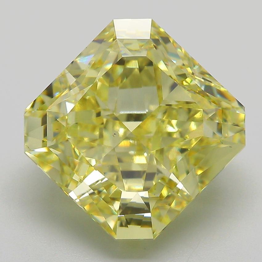 10.01 Ct. Fancy Intense Yellow Radiant Lab Grown Diamond