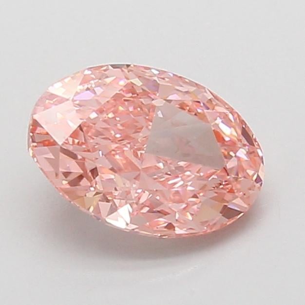 1.54 Ct. Fancy Vivid Pink Oval Lab Grown Diamond