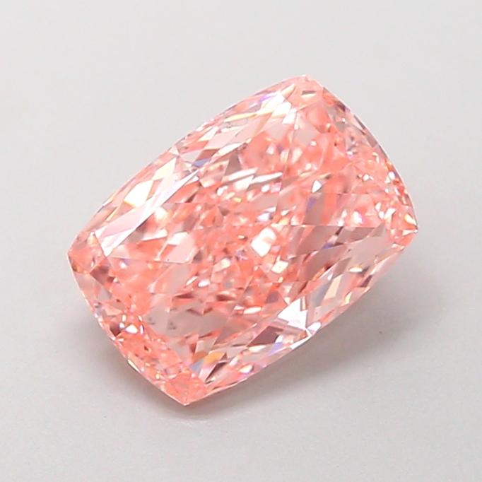 1.79 Ct. Fancy Intense  Pink Cushion Lab Grown Diamond