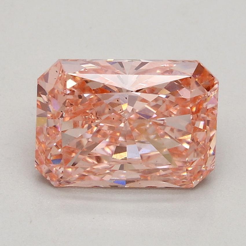 1.55 Ct. Fancy Vivid Pink Radiant Lab Grown Diamond