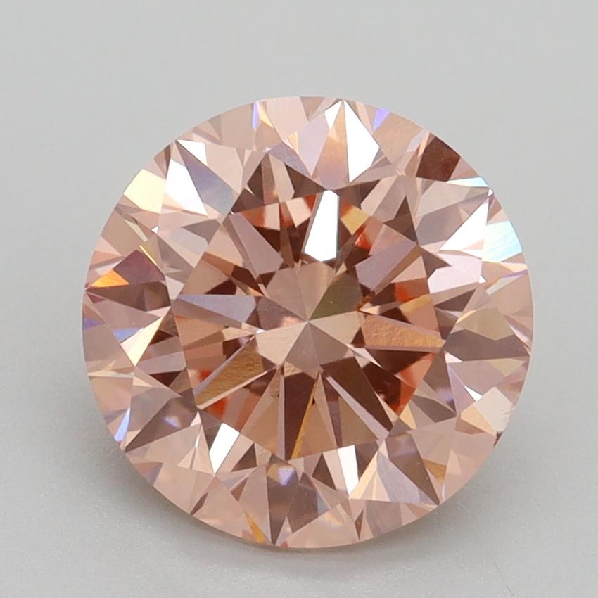 2.80 Ct. Fancy Intense Pink Round Lab Grown Diamond