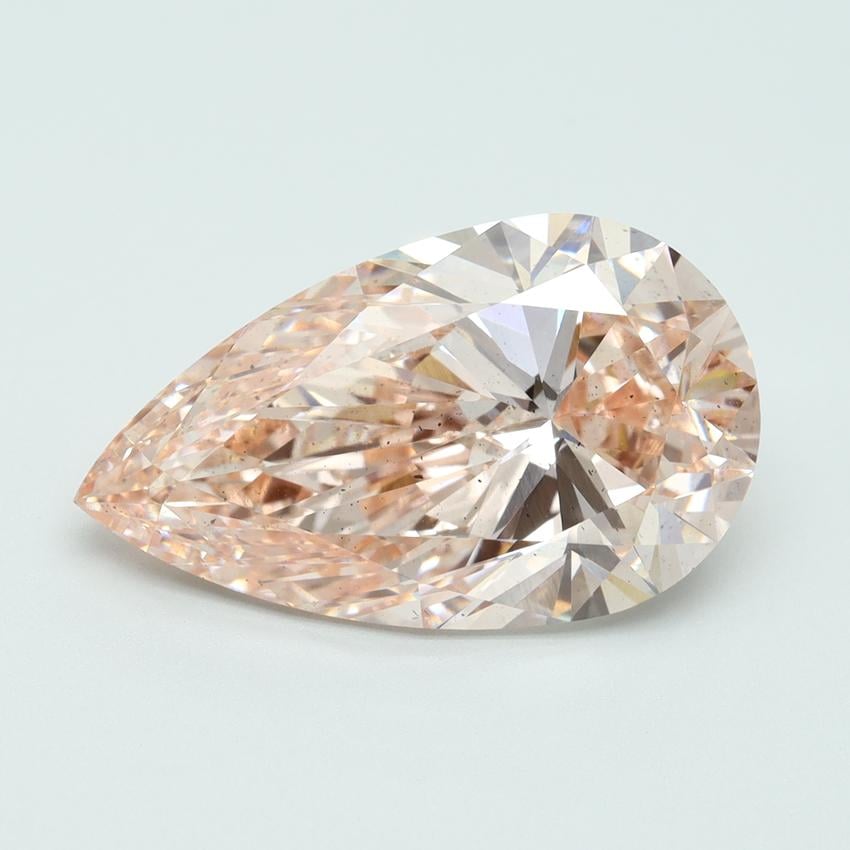 7.05 Ct. Fancy Intense Pink Pear Lab Grown Diamond