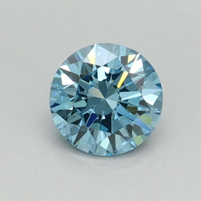 0.55 Ct. Fancy Vivid Blue Round Lab Grown Diamond