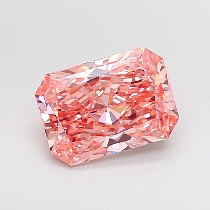 2.54 Ct. Fancy Vivid  Pink Radiant Lab Grown Diamond