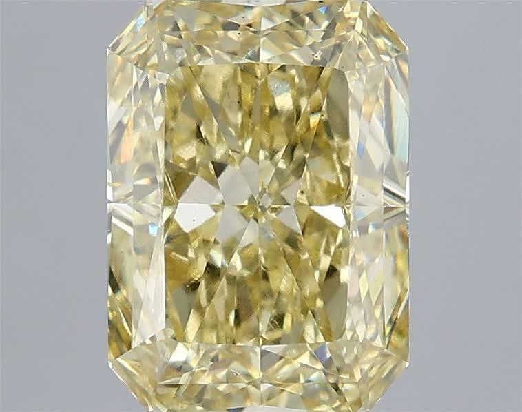 3.02 Ct. Fancy  Yellow Radiant Lab Grown Diamond