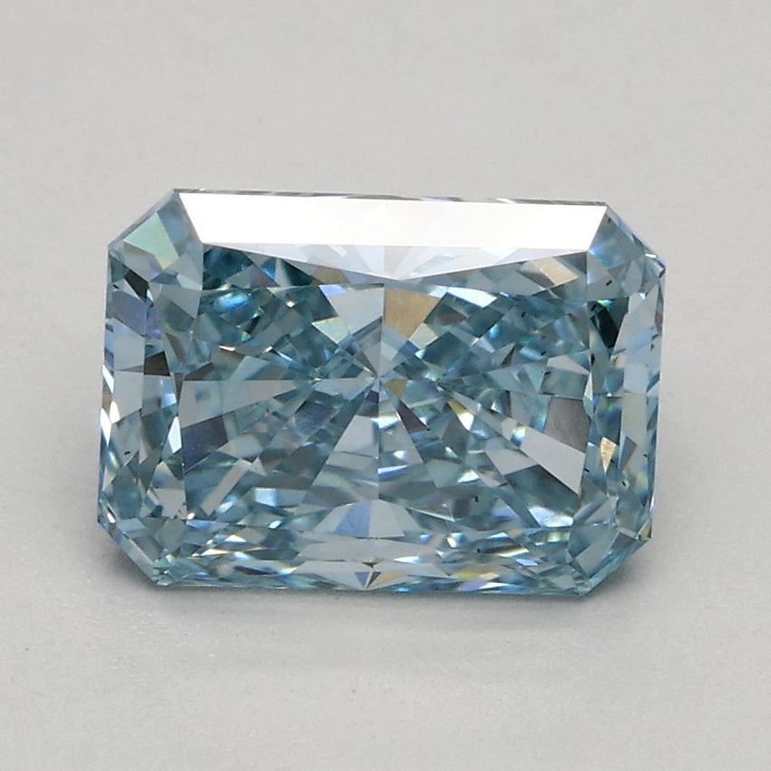 1.59 Ct. Fancy Intense Blue Radiant Lab Grown Diamond