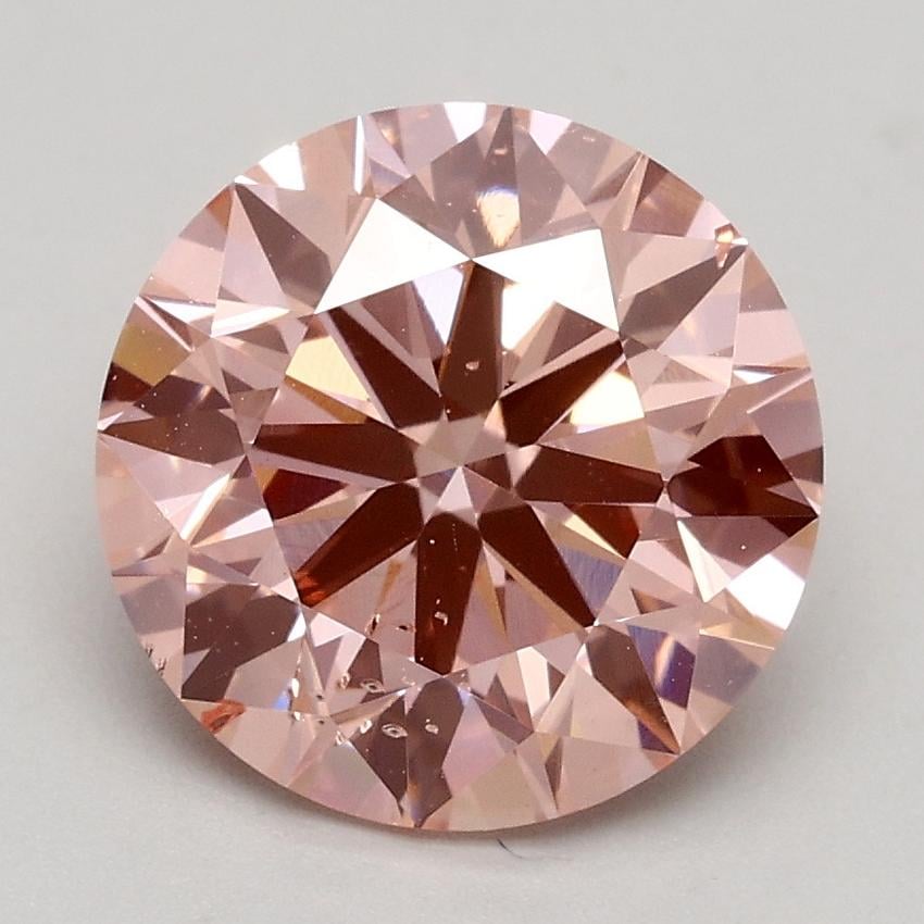 2.13 Ct. Fancy Intense Pink Round Lab Grown Diamond