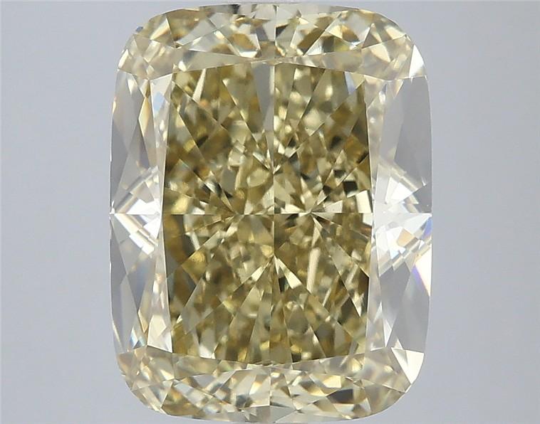 5.01 Ct. Fancy Intense Yellow Cushion Lab Grown Diamond