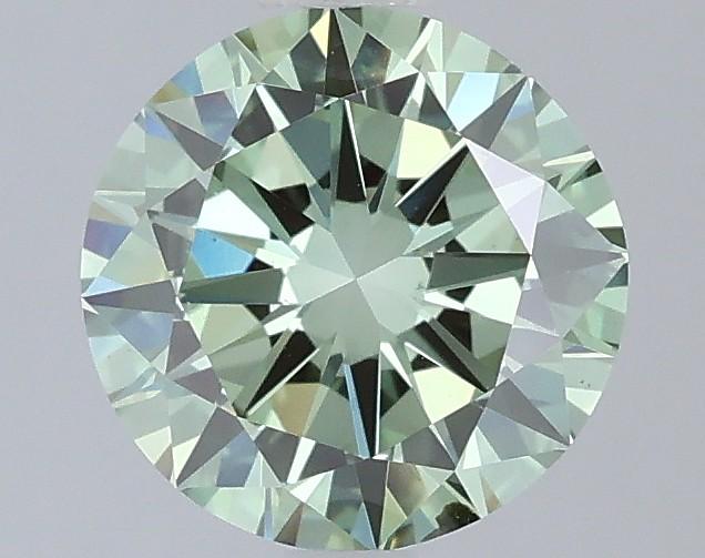 1.50 Ct. Fancy Vivid Green Round Lab Grown Diamond