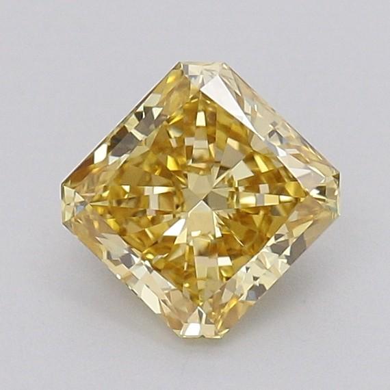 1.00 Ct. Fancy Vivid Yellow Radiant Lab Grown Diamond