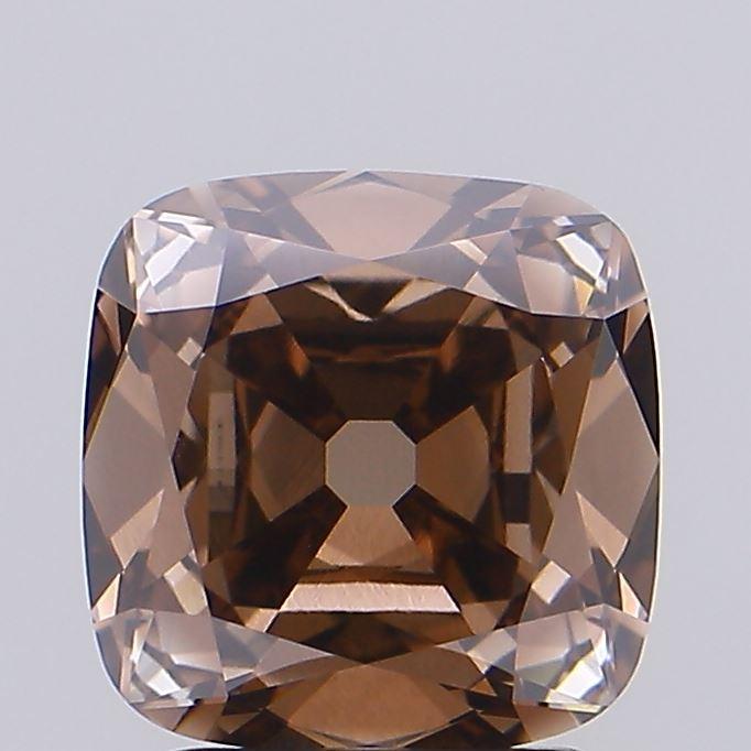 2.06 Ct. Fancy Brown Cushion Lab Grown Diamond