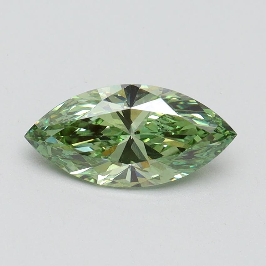 1.00 Ct. Fancy Vivid Green Marquise Lab Grown Diamond