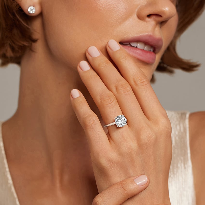 Platinum Petite Elodie 1.5mm Ring, large additional view 1