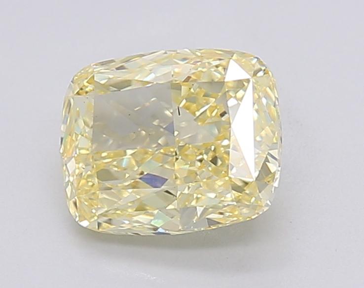 1.72 Ct. Fancy Intense Yellow Cushion Lab Grown Diamond