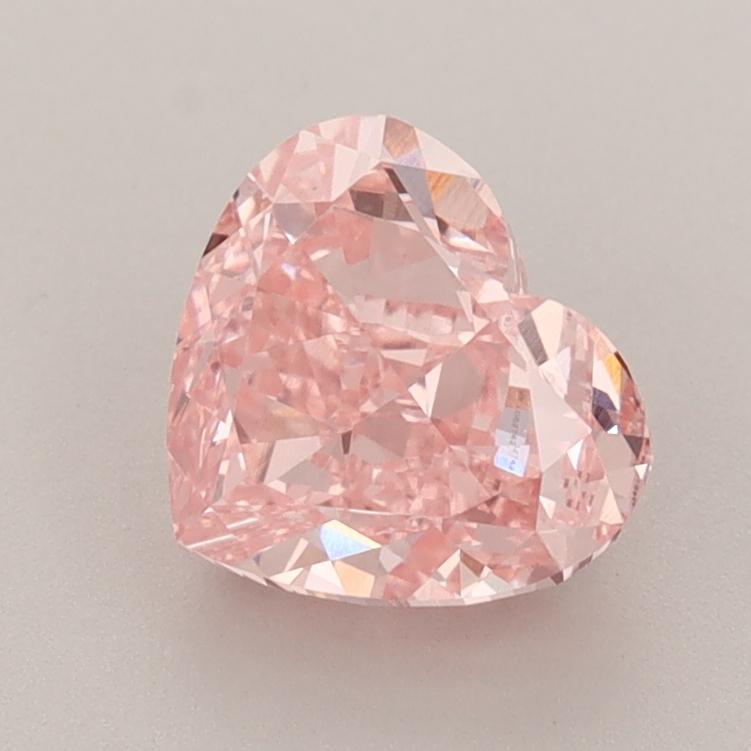 1.56 Ct. Fancy Vivid  Pink Heart Lab Grown Diamond