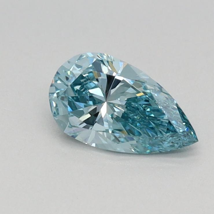 0.36 Ct. Fancy Vivid Blue Pear Lab Grown Diamond