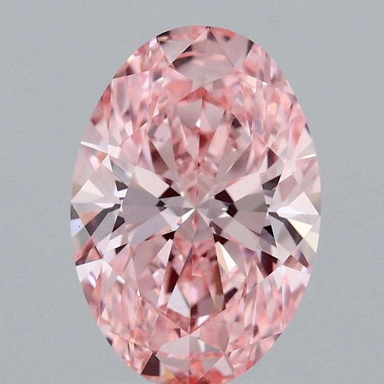1.74 Ct. Fancy Vivid Pink Oval Lab Grown Diamond