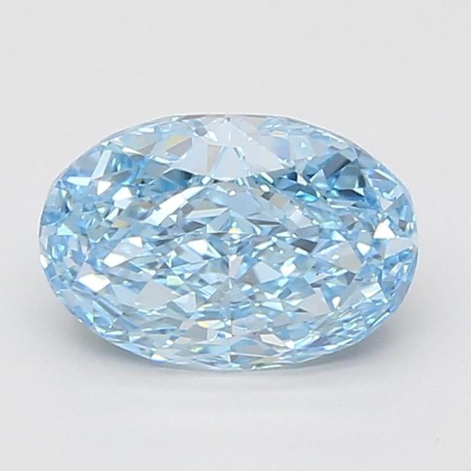 2.04 Ct. Fancy Vivid Blue Oval Lab Grown Diamond