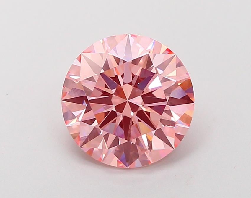 2.80 Ct. Fancy Vivid Pink Round Lab Grown Diamond