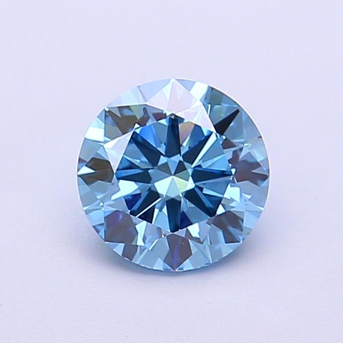 1.05 Ct. Fancy Vivid Blue Round Lab Grown Diamond