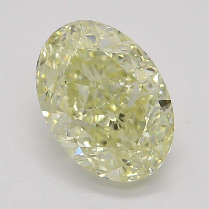 1.01 Ct. Fancy Light Yellow Oval Diamond
