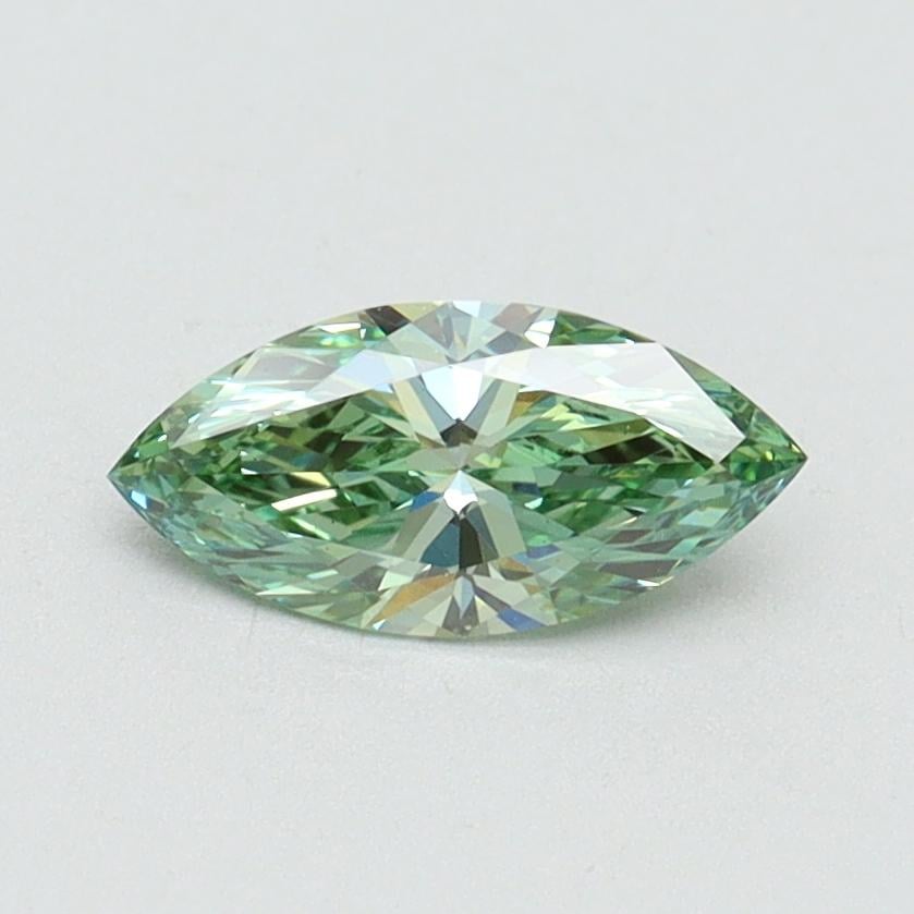 0.53 Ct. Fancy Vivid Green Marquise Lab Grown Diamond