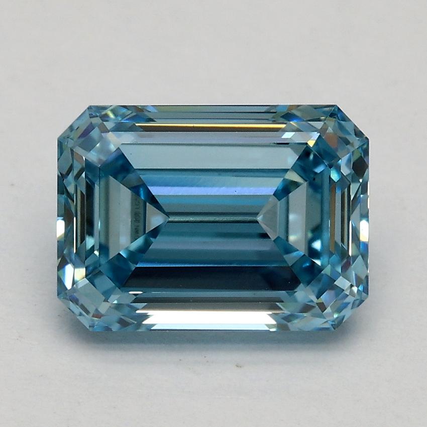 2.05 Ct. Fancy Vivid Blue Emerald Lab Grown Diamond