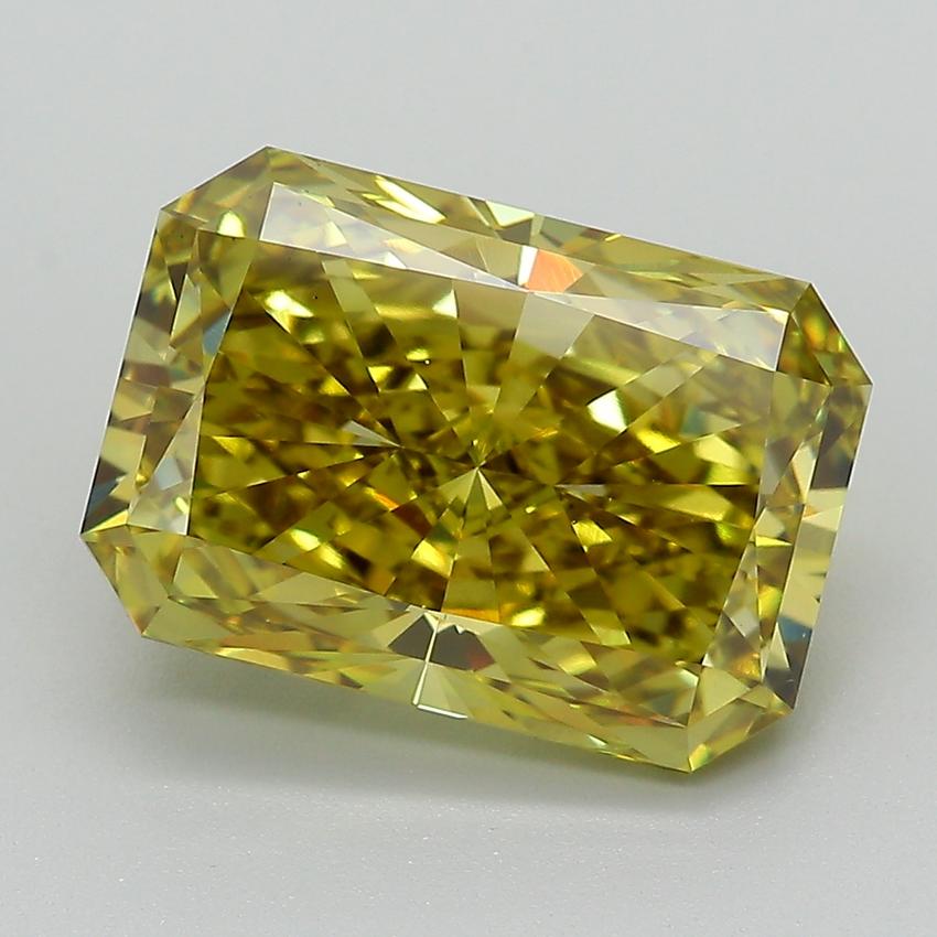 5.19 Ct. Fancy Yellow Radiant Lab Grown Diamond